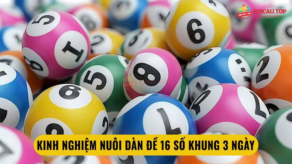 Kinh nghiệm khi chơi dàn đề 16 số khung 3 ngày