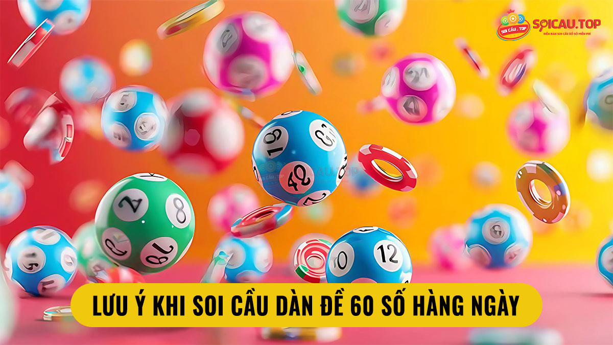 Những lưu ý khi soi cầu dàn đề 60 số hàng ngày