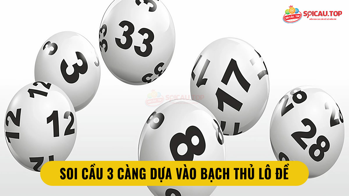 Soi cầu 3 càng dựa vào bạch thủ lô đề