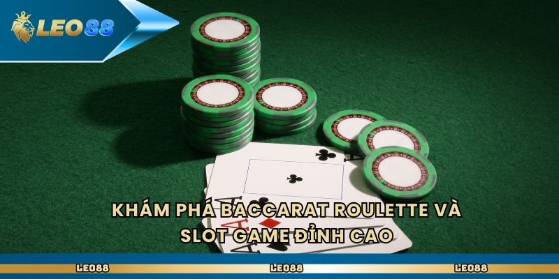Khám phá baccarat roulette và slot game đỉnh cao
