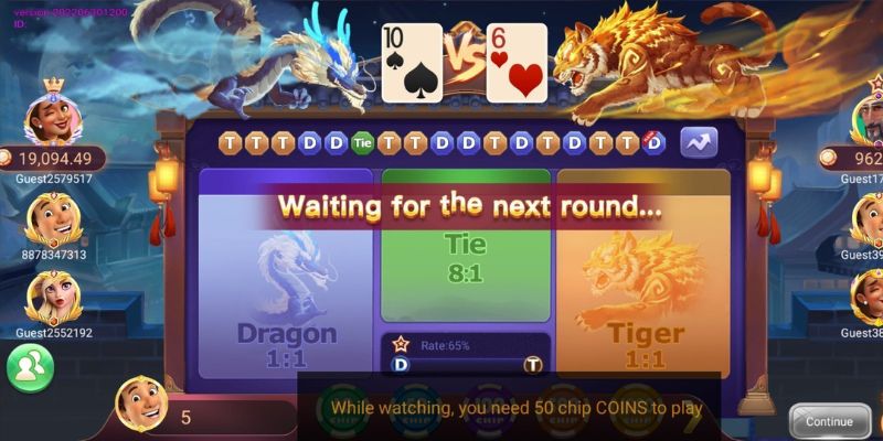 Ưu điểm khi trải nghiệm rồng hổ tại casino MCW