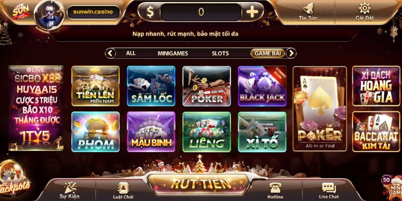 Một số thể loại game đang được yêu thích nhất tại SunWin
