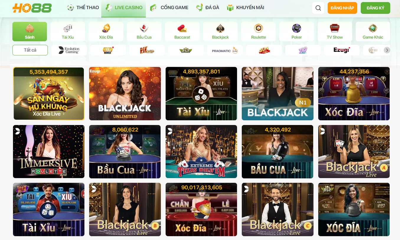 Ho88 – Trải Nghiệm Chân Thực Như Casino Thật