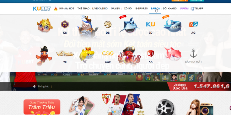Hot games in the Kubet fish shooting system