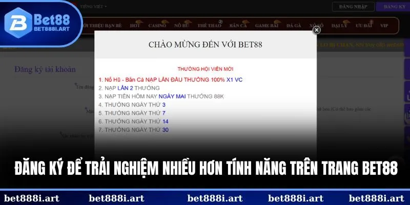 Chìa khóa mở cánh cửa cá cược: đăng ký Bet88