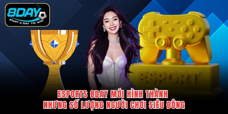 Esports 8Day mới hình thành nhưng số lượng người chơi siêu đông