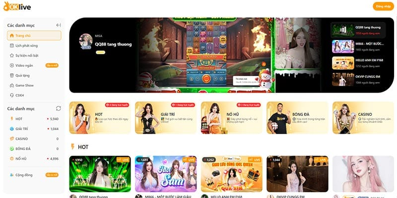 OKLive – Nền tảng livestream cùng các tựa game chơi đã nhất tại OKVIP?