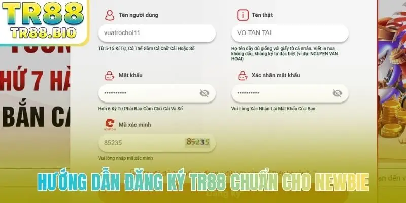 Đăng ký TR88 – bắt đầu hành trình trải nghiệm an toàn và minh bạch