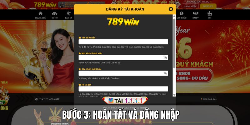 Sau khi điền thông tin bạn chỉ cần tiến hành hoàn tất